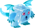 micro mini fantasy ice dragon